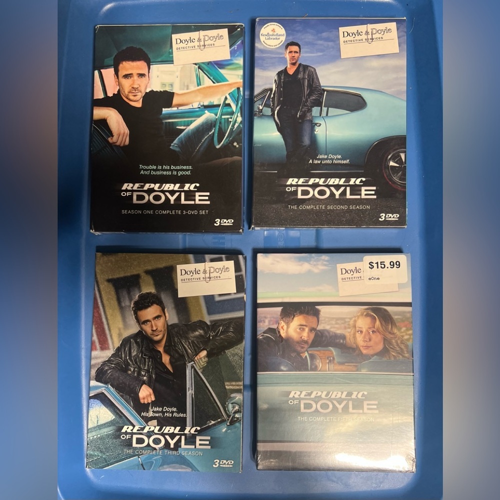 Republic of Doyle DVD Seasons 1,2,3 &5